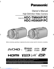 Panasonic HDCHS900P/PC Owner's Manual