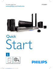 Philips HTS5580W/F7 Quick Start Manual