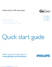 Philips SA3VBE08RS/37 Quick Start Manual