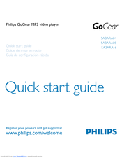 Philips SA3ARA08K/37 Quick Start Manual