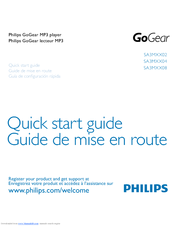 Philips SA3MXX04PC/37 Quick Start Manual