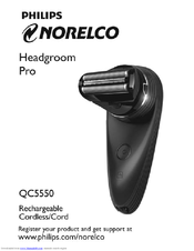 Philips Norelco Headgroom Pro QC5550 User Manual