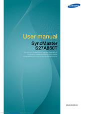 Samsung SyncMaster S27A850T User Manual