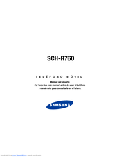 Samsung SCH-R760X Manual Del Usuario