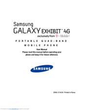 Samsung SGH-T679
Galaxy Exhibit 4G User Manual
