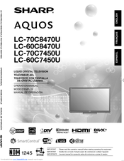 SHARP AQUOS LC-60C8470U OPERATION MANUAL Pdf Download | ManualsLib