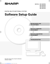 Sharp MX-M453 Software Setup Manual
