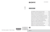 Sony NEX-F3Y Instruction Manual