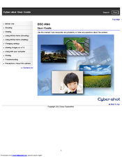 Sony DSC-H90B User Manual