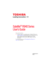 Toshiba Satellite R940 Series User Manual