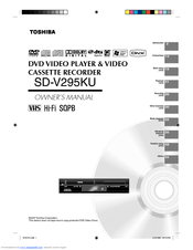 Toshiba SD-V295KU Owner's Manual