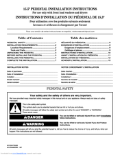 Whirlpool MVWC700VJ - Centennial Washer Installation Instructions Manual