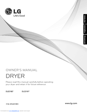 LG DLE2140 Series Owner's Manual
