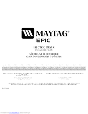Maytag MED9700S - Electric Dryer Use And Care Manual