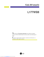 Lg L177WSB Manuals | ManualsLib