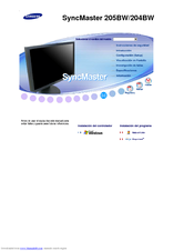Samsung SyncMaster 204BW Guía Del Usuario