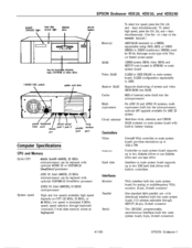 Epson Endeavor Product Information Manual