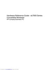 Compaq dc7800 Series Hardware Reference Manual