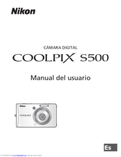Nikon 25559 - Coolpix S500 Digital Camera Manual Del Usuario
