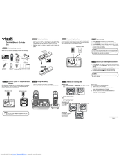 Vtech IA6765 - V-Tech Cordless Dual Handset Quick Start Manual