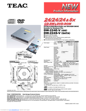 TEAC DW-224E-V Product Information