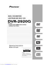 Pioneer DVR-2920Q - DVD±RW / DVD-RAM Drive Operating Instructions Manual