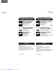 Whirlpool DU1100XTPB - Dishwasher - on Installation Instructions Manual