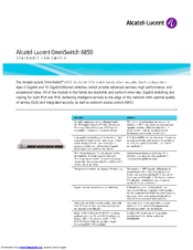 Alcatel-Lucent OmniSwitch OS6850-24L Datasheet