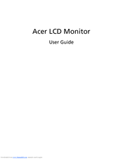 acer s275hl user manual