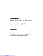 HP 1706 User Manual
