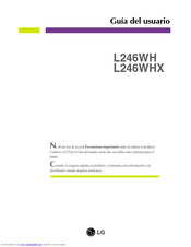 LG L246WHX-BN Guía Del Usuario