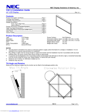 NEC V421-2 Installation Manual