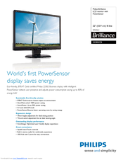 Philips Brilliance 225B2CB Specifications