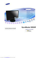 Samsung SyncMaster 920LM Manual Del Usuario