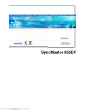 Samsung 955DF - SyncMaster 955 DF User Manual