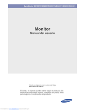 Samsung SyncMaster BX2031N Manual Del Usuario