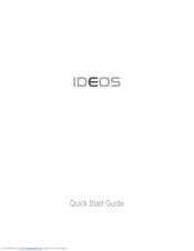 Huawei IDEOS X3 Quick Start Manual