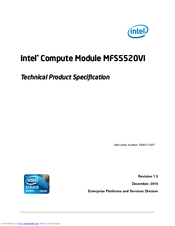 Intel MFS5520VI - Multi-Flex Server Compute Module Manuals | ManualsLib