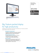 Philips 240S1SB Specifications
