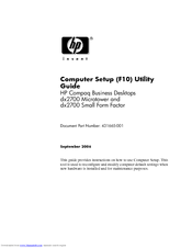 Compaq dx2700 - Microtower PC Manual