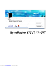 Samsung SyncMaster 173VT Manual Del Usuario