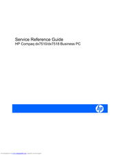 HP Compaq dx7510 Service & Reference Manual