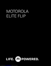 Motorola ELITE FLIP User Manual