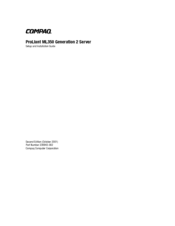 Compaq ProLiant ML350 (G2) Setup And Installation Manual