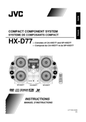 JVC CA-HXD77 Instructions Manual