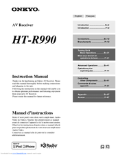 Onkyo HT-R990 Instruction Manual