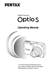 Pentax 18263 - OptioS Digital Camera Operating Manual