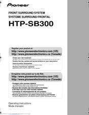 Pioneer HTP-SB300 Operating Instructions Manual