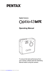 Pentax Optio 43WR Operating Manual