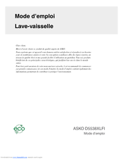 Asko D5538 Mode D'emploi